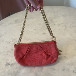 Henri Bendel Orange Clutch