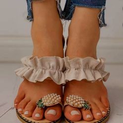 Pineapple Design Sandals