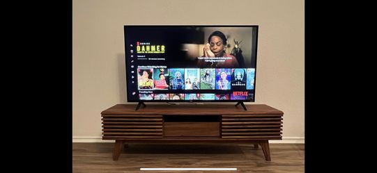 Render Low Profile 59 Inch TV Stand in Walnut