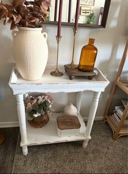 Antique White side table