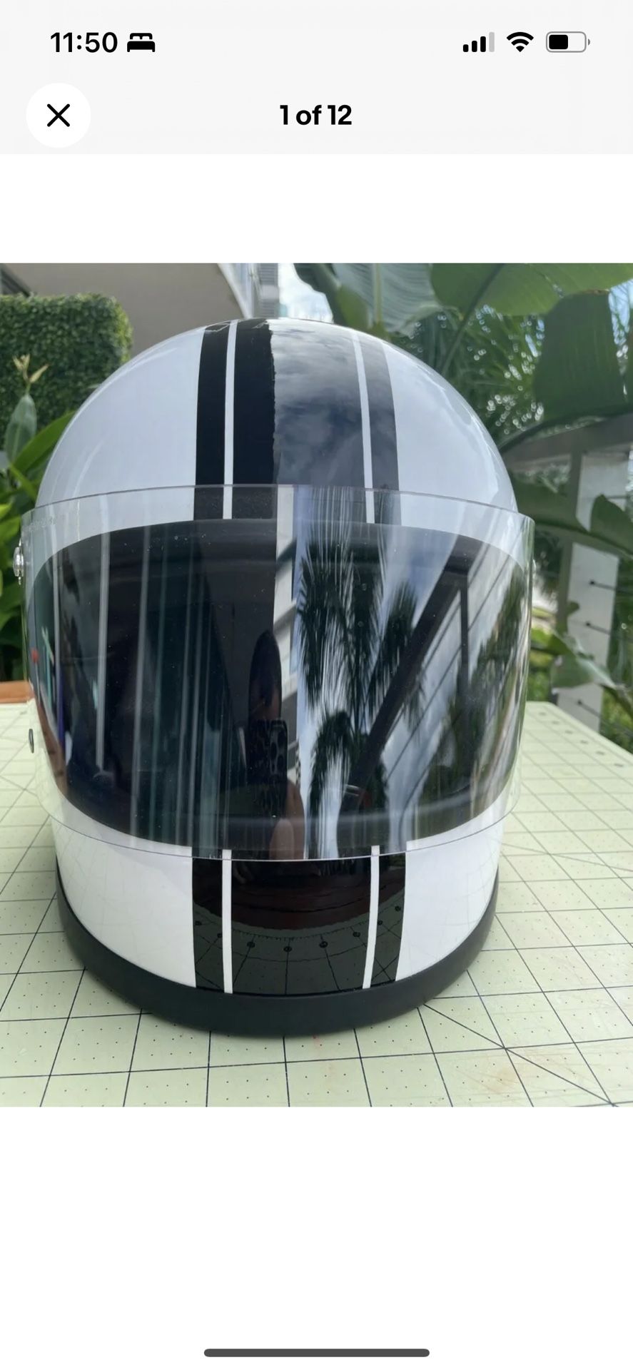 DMD Rocket Racing Full Face Helmet - DOT- Vintage StyleÂ