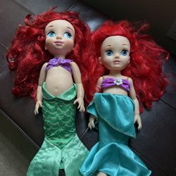 Disney Ariel Dolls Lot