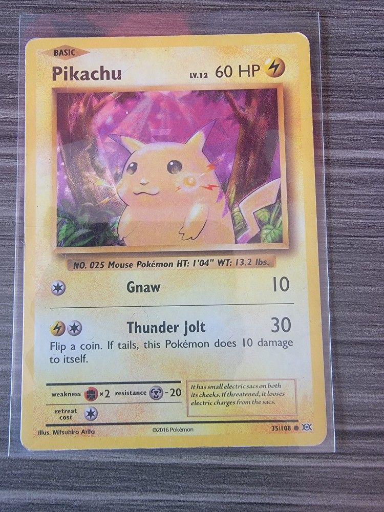 Pikachu 35/108 Cracked Ice Theme Deck Pokemon card TCG - Evolutions - LP  for Sale in San Diego, CA - OfferUp