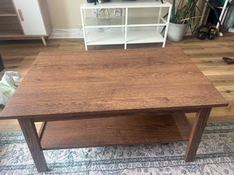 Wooden coffee table