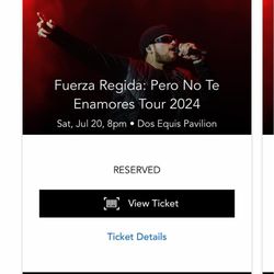 FUERZA REGIDA TICKETS BOLETOS