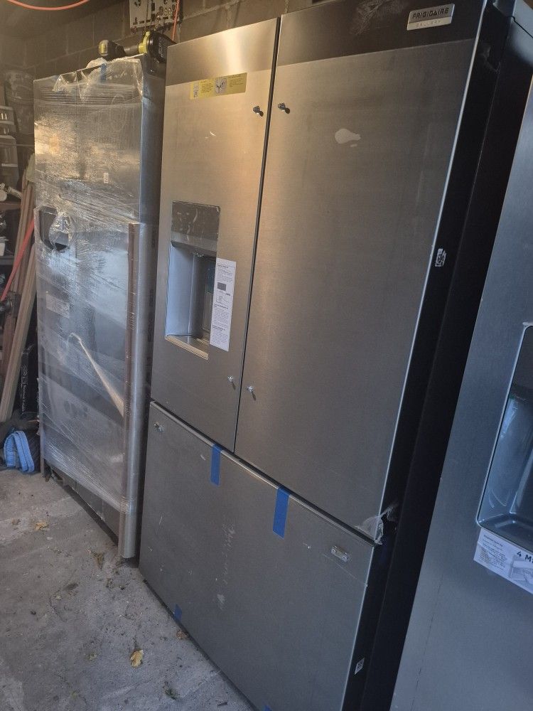 Brand New 3-door French Door Stainless Steel Frigidaire Refrigerator