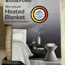 New Microplush Heated Blanket Dual Digital Controllers