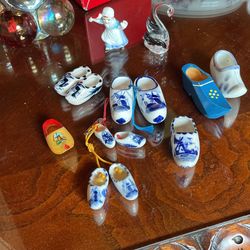 Vintage Porcelain Holland Shoes Figurine