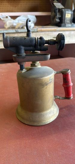 Antique brass blow torch