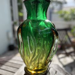 Antique Twisted Glass Lamp