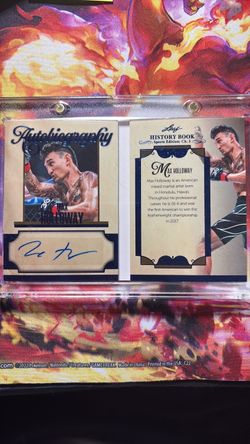 Max Holloway Leaf Autobiography Autograph Card