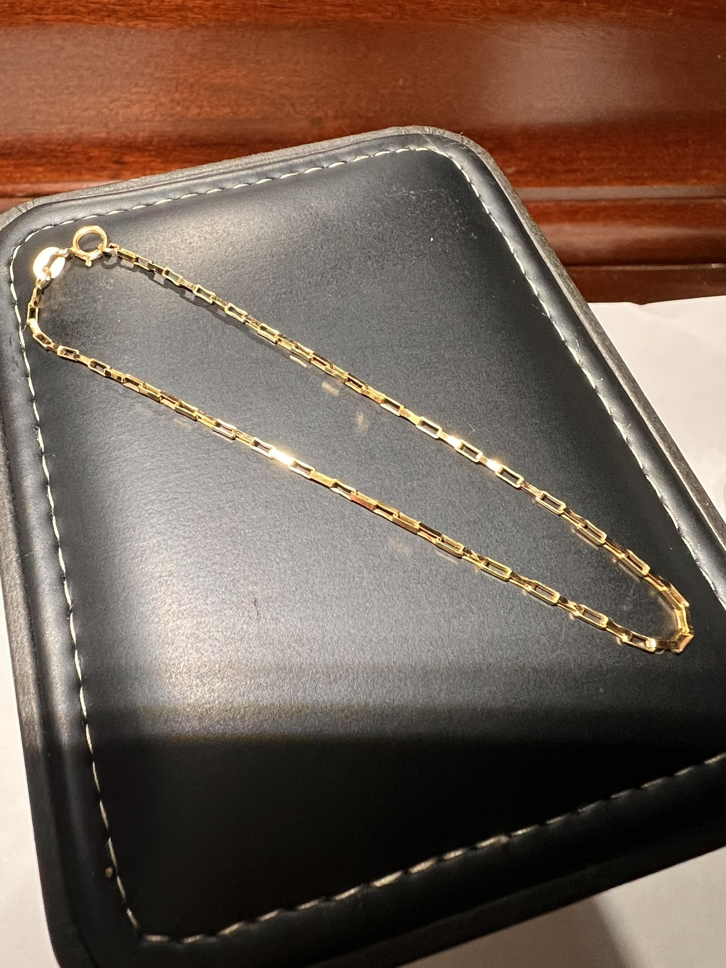 PURE 14K YELLOW GOLD BRACELET REAL GOLD SIZE 7 INCHES LONG