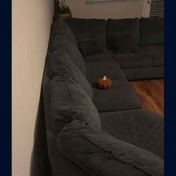 Grey L-shaped Couch 
