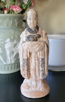 Antique Chinese Ming Dynasty Style Terracotta Zodiac Figure 03 Sancai Glaze 7.5"