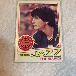 Vintage 1977 Topps NBA Card #20 Pete Maravich New Orleans Jazz All Star Team