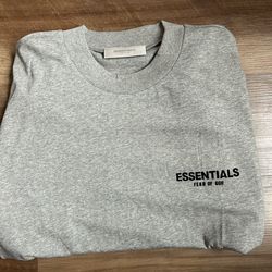 essentials dark oatmeal shirt