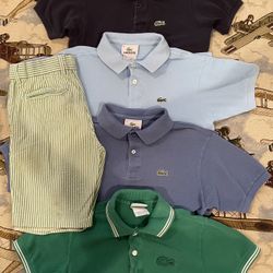 Lot Of Boys Clothes Sz:8/10 LACOSTE 