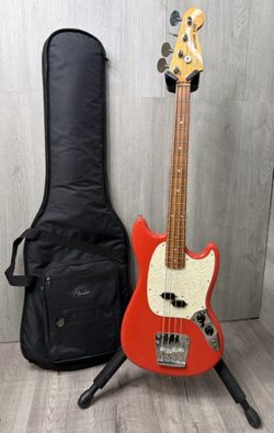 Fender Vintera '60s Mustang Bass Guitar - Fiesta Red - Mexico (A1D032499)