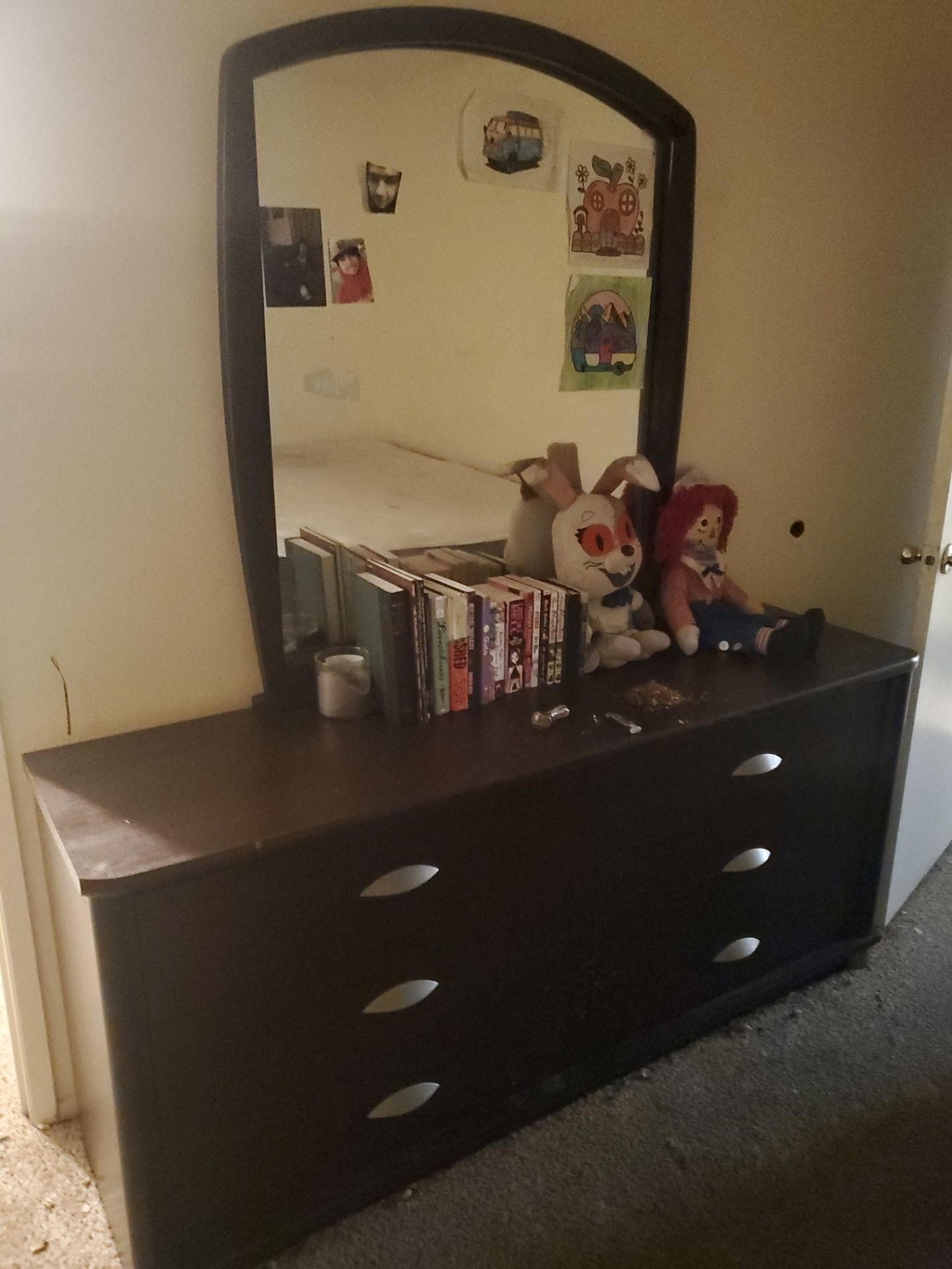 Dresser with mirror