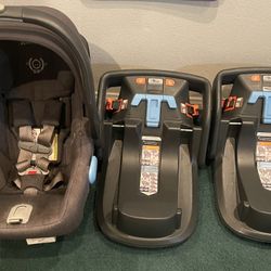 UPPAbaby MESA Infant Car Seat & Two Mesa Car Seat Bases