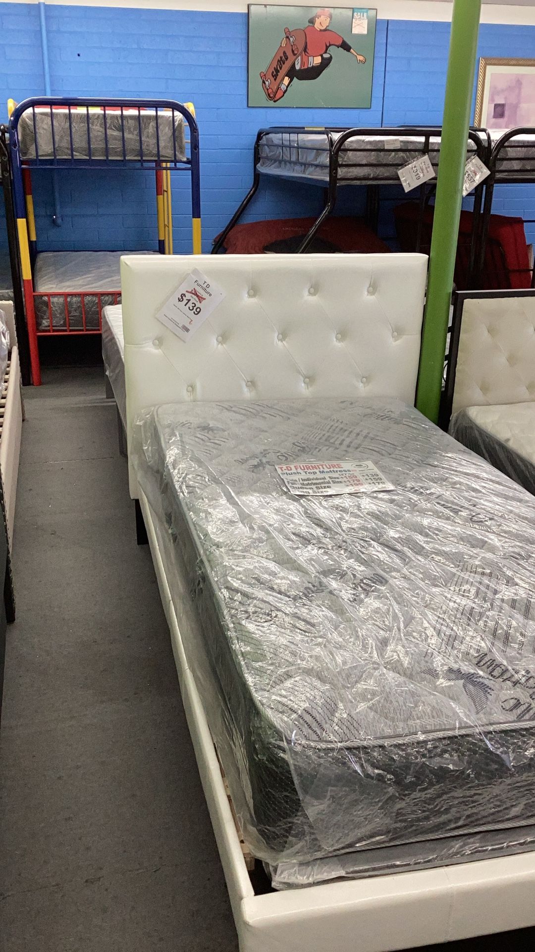 White Twin Bed Frame