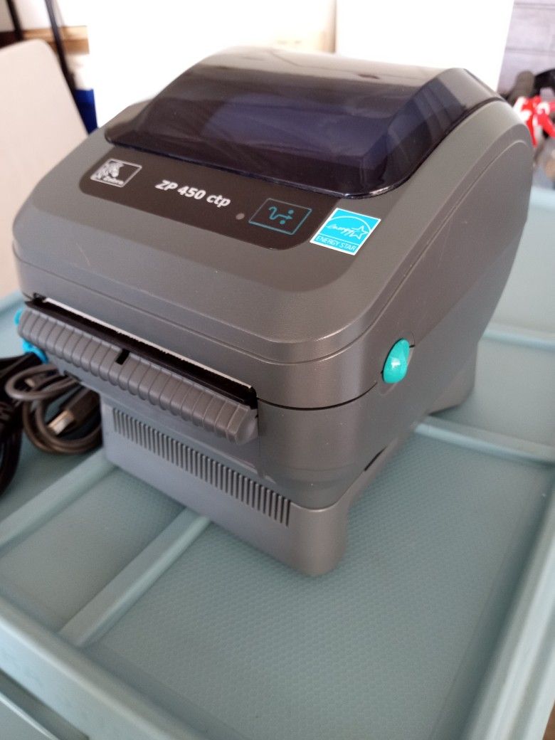 Zebra Label Thermal USB Printer with Cables & Labels