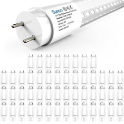 Lighting 50 Pack T8 LED 4FT Tube Light Bulbs Ballast Bypass Fluorescent