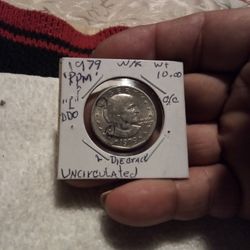 Extremely RARE US Coin$ 1. DOLLAR(1979)"RPM.Wt:10.0 Multiple errors.