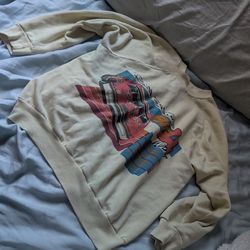 vintage NASCAR sweater women size xs-sm fits very snug on the waistline vs oversized.