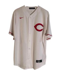 Nike Cincinnati Reds Jersey Mens Large L White Shirt Blank Baseball MLB NWOT!