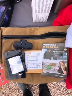 Smell proof combination safe bag