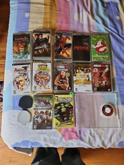 5 PSP MOVIES & 8 GAMES