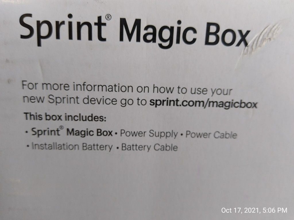 Sprint Magic Box "Brand New In Box" for Sale in Ontario, CA OfferUp