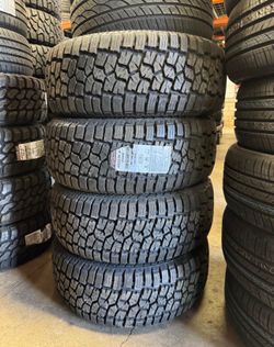 33x12.50r17 Arisun AT 4 new tires installed and balanced included