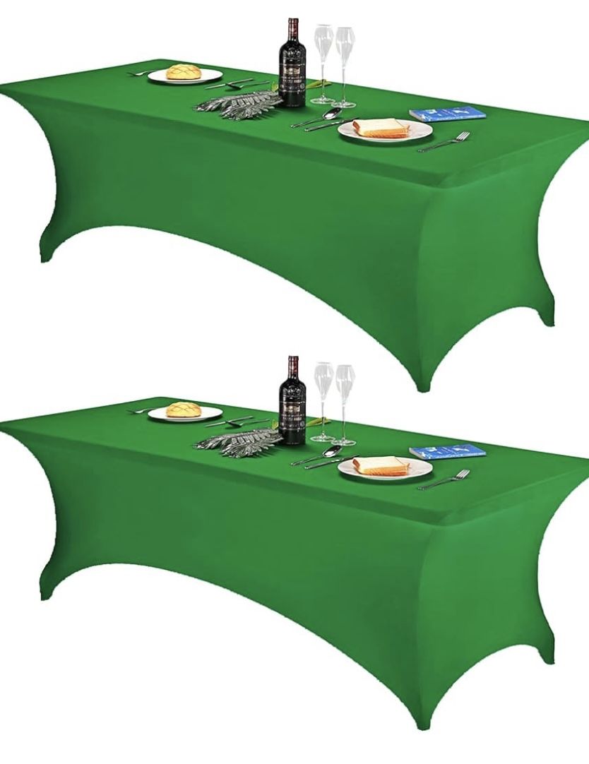 Green Spandex Tablecloth