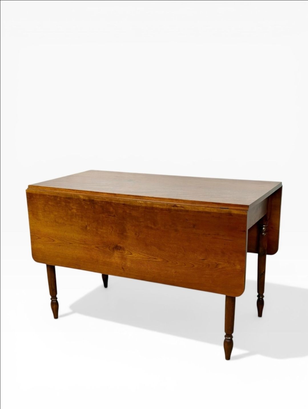 Vintage Cherry Solid Wood Drop Leaf Dining Table