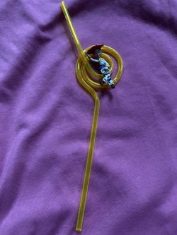 NEW SIPPER CRAZY CHARACTER JESSE TOY STORY 2 YELLOW STRAW 1990’s 