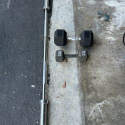 Weight Bar & Dumbbells