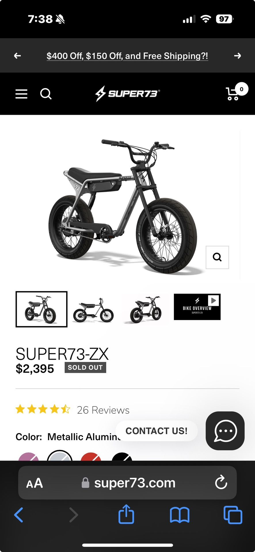 Super73 E-bike 
