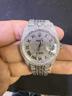 ROLEX DATEJUST 41MM 126300 DIAMOND PAVED