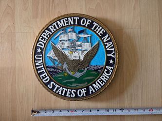 US Department of the Navy Seal Wall Plaque