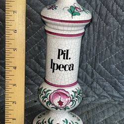 Porcelain Apothecary Jar Herr Fayence 