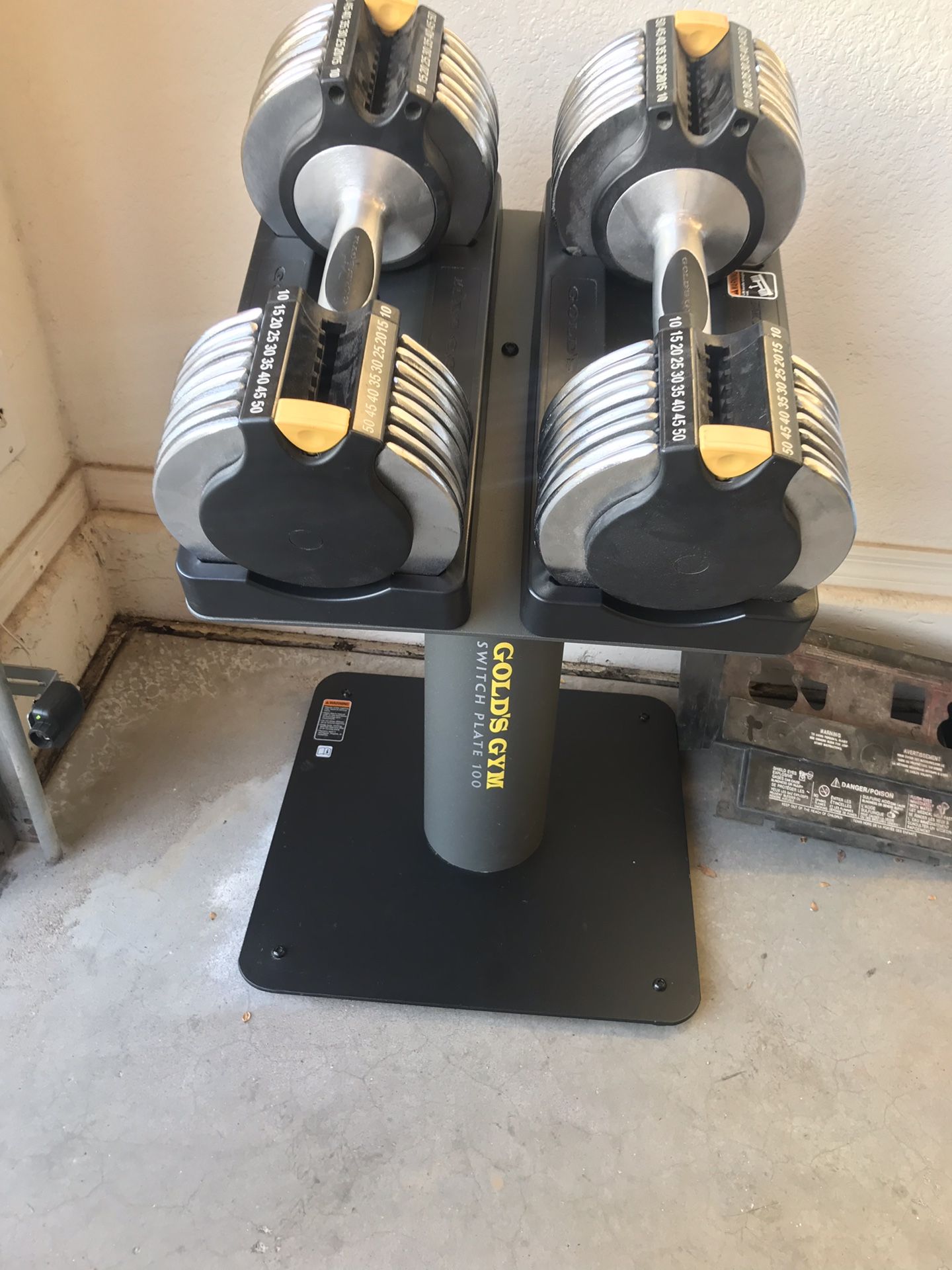 Gold s Gym switch plates 100. Dumbbells. for Sale in Glendale AZ OfferUp