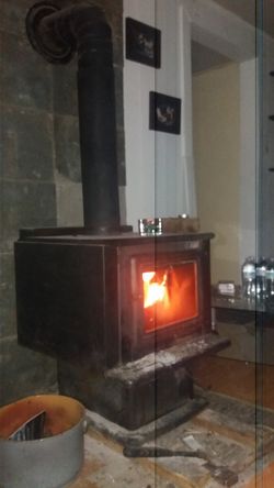wood burning stove