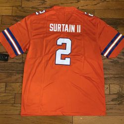 Orange Denver Broncos Patrick Surtain ll Stitched Jersey