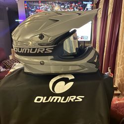 Adult ATV Dirt Bike Helmet with Goggles & Mask Adjustable Sun Visor Motorcycle Adult Size XL