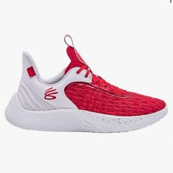 Under armor curry flow 9 size Men's 13 red and white
