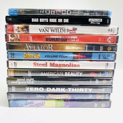 Lot of 12 New DVDs & Blu-rays – Robocop, Spider-Man, Zero Dark Thirty + More