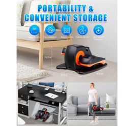 Elliptical electric leg exercise machine with remote control