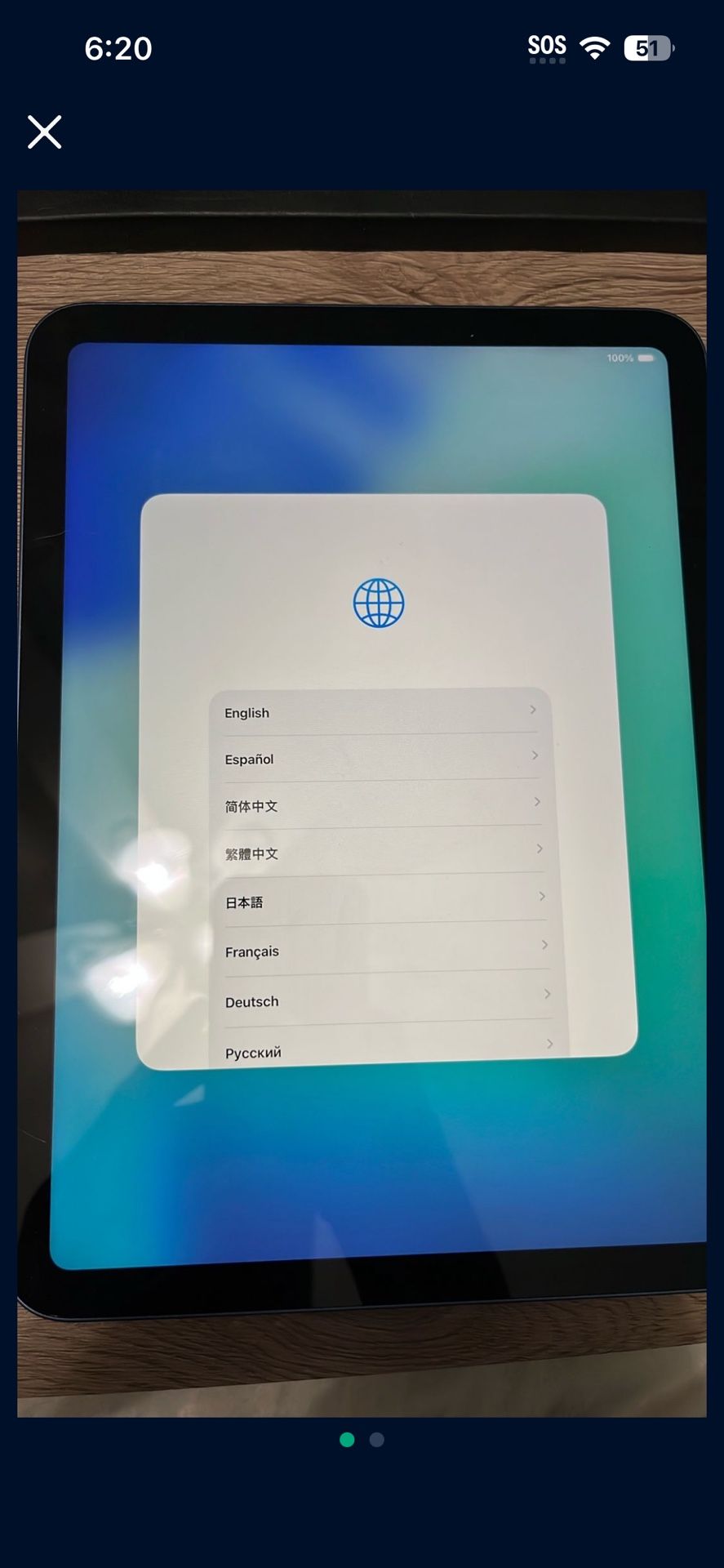 Blue iPad 10th Gen